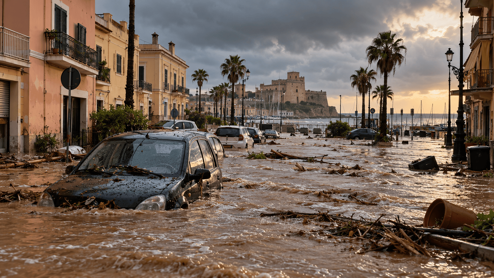 Allagamenti sul litorale durante il maltempo ad Anzio e Nettuno
