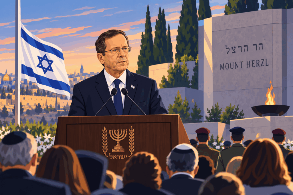 Israele, Herzog al Monte Herzl: memoria e richiamo all’unità