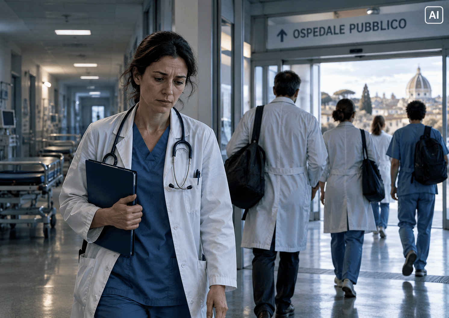 Fuga dei medici dagli ospedali: 3.767 dimissioni nel 2025