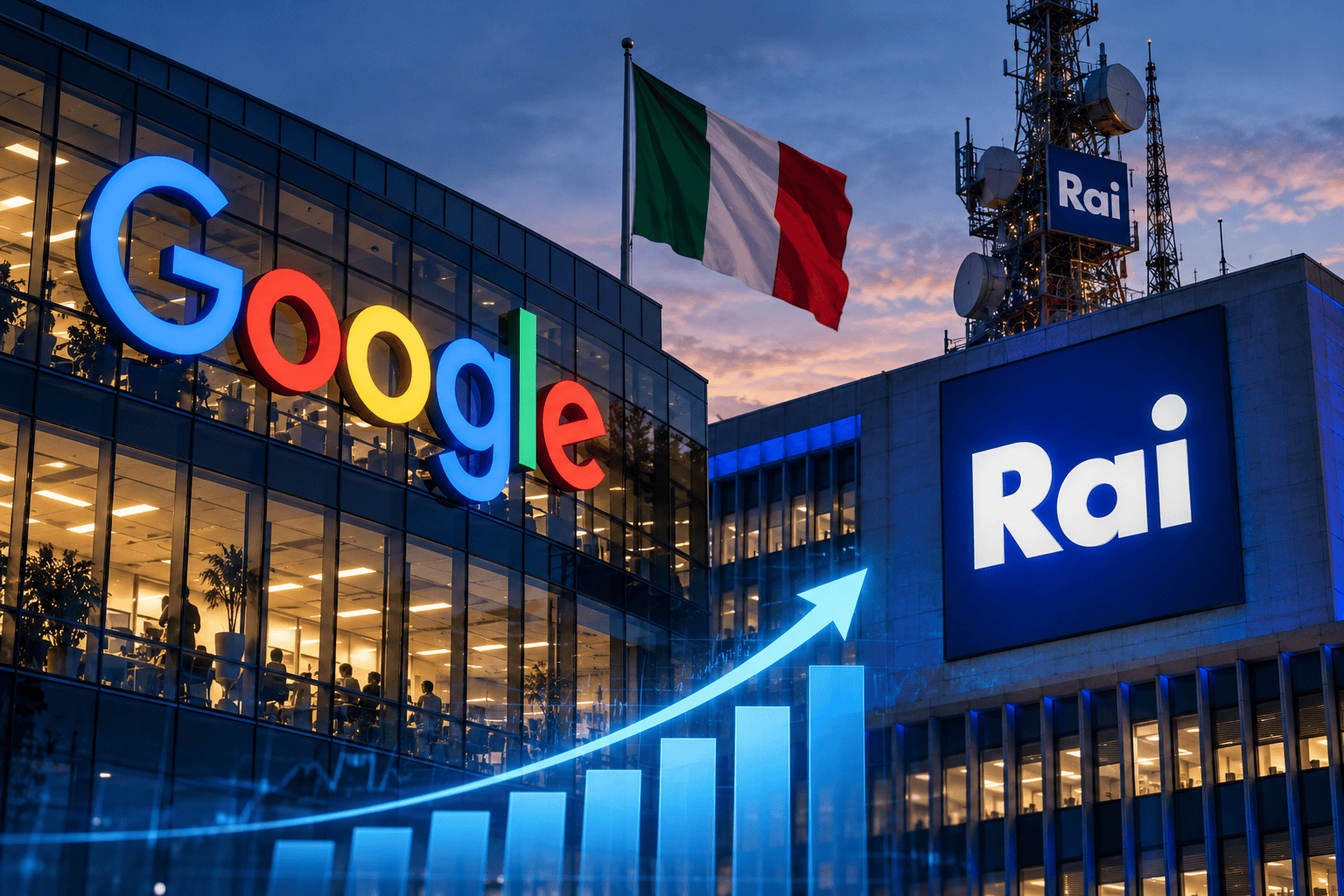 Google e Rai nella trasformazione digitale del mercato dei media italiani