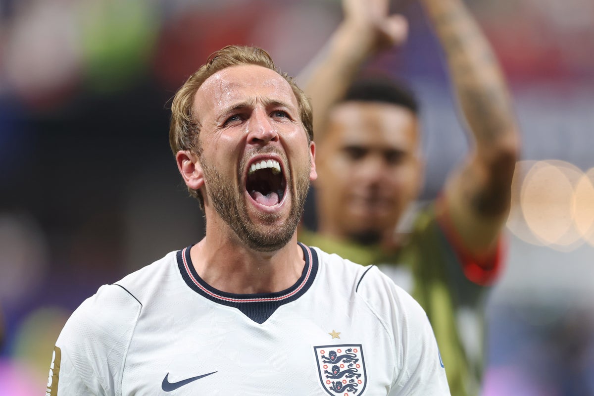 Harry Kane durante una partita di calcio
