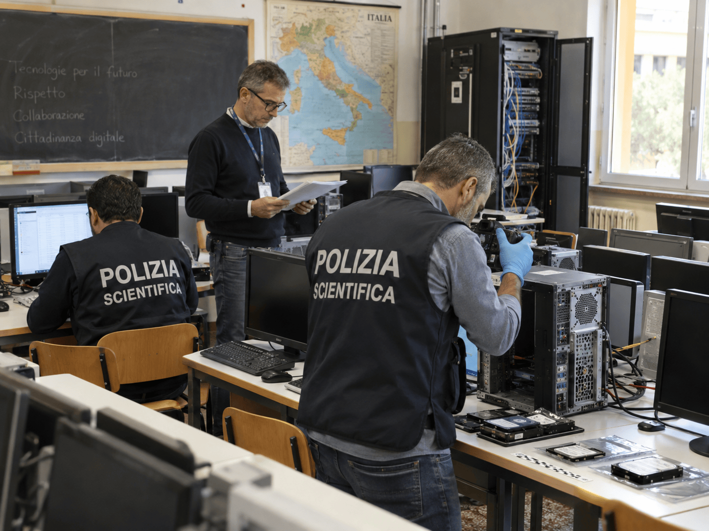 Analisi forense di computer durante un'indagine informatica