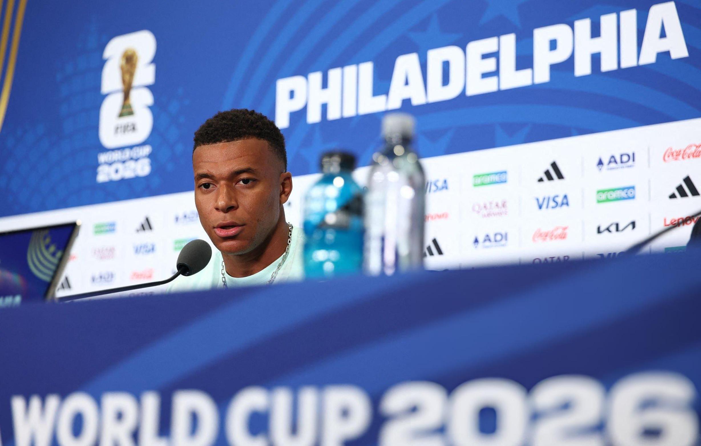 Kylian Mbappé durante una partita di calcio