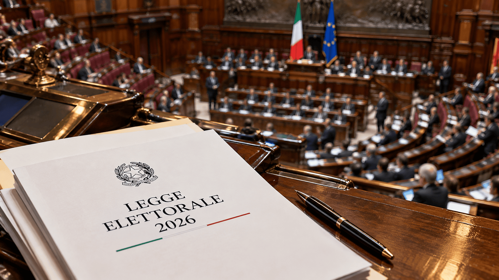 Parlamento italiano durante l'esame della legge elettorale 2026
