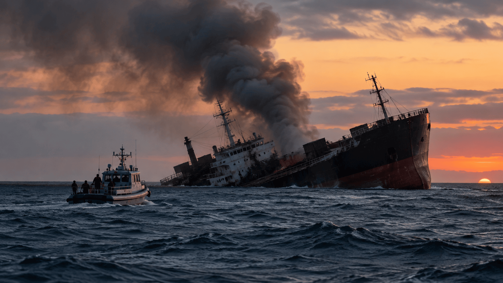 Nave affondata nel Mar Nero durante i soccorsi al largo della Bulgaria