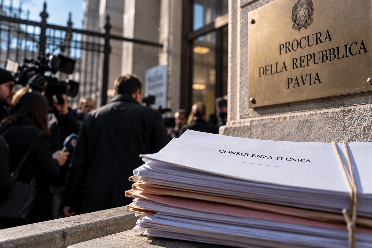 Documenti della Procura di Pavia durante gli sviluppi dell'inchiesta Garlasco