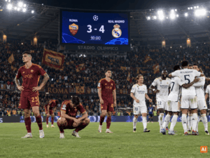 Roma-Real Madrid 3-4, rimonta choc in otto minuti