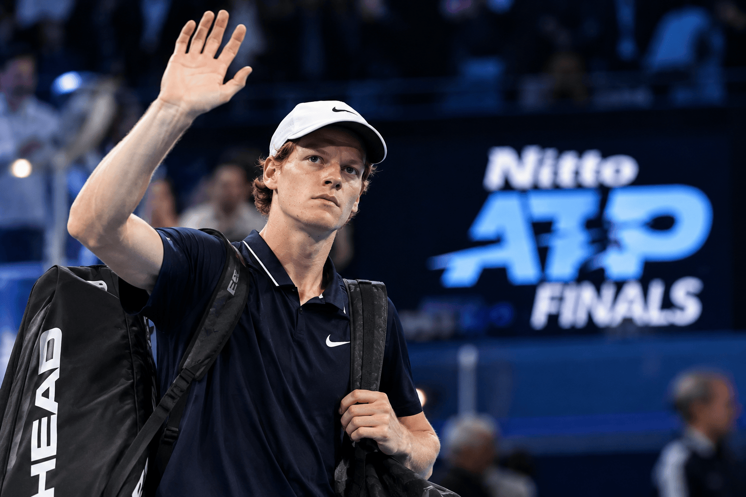 Tennista saluta alle ATP Finals