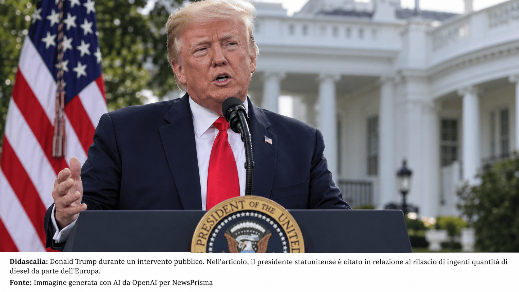 Trump: Europa libera scorte di diesel, accordo G7
