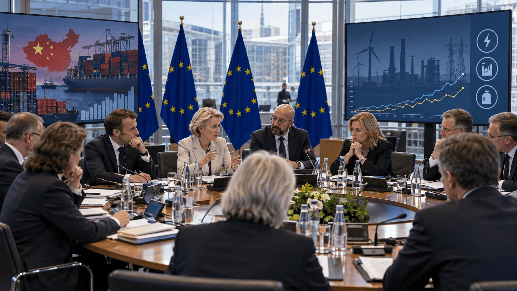 Leader europei riuniti a Bruxelles per discutere commercio, energia e competitività